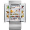 KBFN406ESS KitchenAid 36 Inch Built-In French Door Refrigerator - Stainless Steel-4