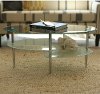 Clear Glass Top Coffee Table