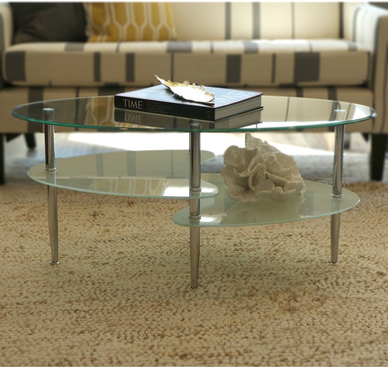 Clear Glass Top Coffee Table Rc Willey Furniture Store