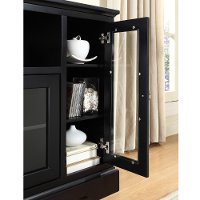 Black Wood TV Stand (52 Inch) -2