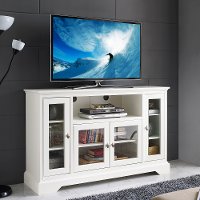 White Wood TV Stand (52 Inch)
