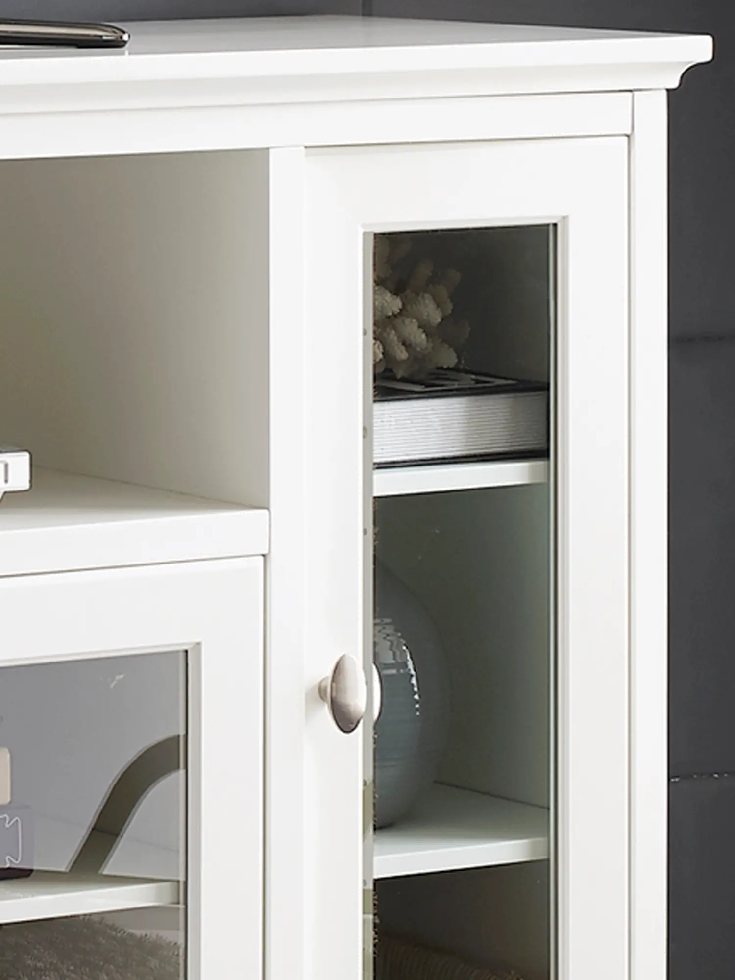 W52C32WH White Wood TV Stand (52 Inch)-2