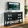 W52C4CTBL Black Wood Table TV Stand - Walker Edison