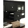 Black Wood Table TV Stand (52 Inch) -2