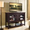 Espresso Wood Table TV Stand (52 Inch)