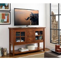 Rustic Brown Wood TV Stand (52 Inch)
