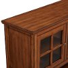 Rustic Brown Wood TV Stand (52 Inch) -2