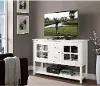 W52C4CTWH White Wood 52 Inch TV Stand - Walker Edison