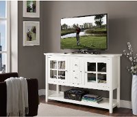 White Wood TV Stand (52 Inch)