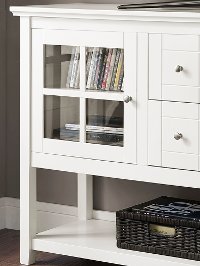 White Wood TV Stand (52 Inch) -2