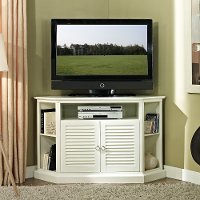White Corner TV Stand (52 Inch)