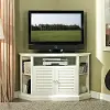 W52CCRWH White Corner TV Stand (52 Inch)