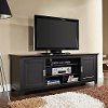 Black TV Stand with Sliding Door (70 Inch)-2