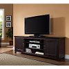 Espresso TV Stand with Sliding Door (70 Inch)-3