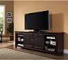 Espresso TV Stand with Sliding Door (70 Inch)