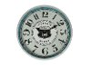 Metal and Glass Clock Accent Table-2