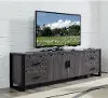 W70UBC22CL Charcoal TV Stand - Walker Edison