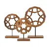 Clearance 14 Inch Mango Wood Carved Sculpture On Stand