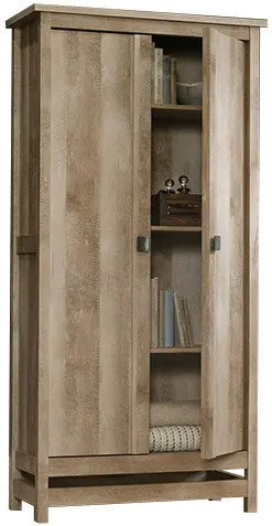 Cannery Bridge Rustic Oak Storage Cabinet-2