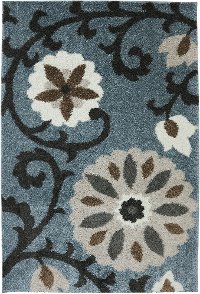 5 x 8 Medium Transitional Blue Rug - Augusta