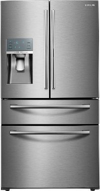 RF28JBEDBSR Samsung 27.8 cu. ft. 4 Door French Door Refrigerator with FoodShowcase - 36 Inch Stainless Steel