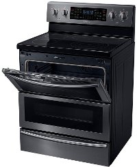 NE59J7850WG Samsung Double Oven Electric Range - 5.7 cu. ft. Black Stainless Steel-4
