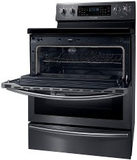 NE59J7850WG Samsung Double Oven Electric Range - 5.7 cu. ft. Black Stainless Steel-5