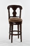 5572-826A Dark Brown Swivel Counter Height Stool - Burkard