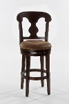 5572-830A Dark Brown Swivel Bar Stool - Burkard