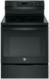 JB750DJBB GE 30 Inch True Convection Electric Range - 5.3 cu. ft. Black