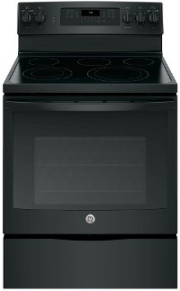 JB750DJBB GE 30 Inch True Convection Electric Range - 5.3 cu. ft. Black