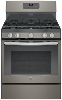 JGB660EEJES GE Gas Range with Edge-to-Edge Cooktop - 5.0 cu. ft. Slate