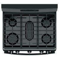 JGB660DEJBB GE Gas Range with Center Oval Burner - 5.0 cu. ft. Black-2