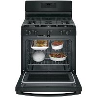 JGB660DEJBB GE Gas Range with Center Oval Burner - 5.0 cu. ft. Black-4