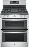 JGB860SEJSS GE 6.8 cu. ft. Free-Standing Double Gas Oven Range - Stainless Steel-1