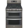 JGB860EEJES GE 6.8 cu. ft. Double Oven Gas Range - Slate