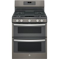 JGB860EEJES GE 6.8 cu. ft. Double Oven Gas Range - Slate