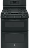 JGB860DEJBB GE 6.8 cu. ft. Free-standing Double-Oven Gas Range - Black-1