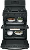 JGB860DEJBB GE 6.8 cu. ft. Free-standing Double-Oven Gas Range - Black-2
