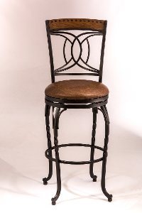 5701-830 Antique Brown Swivel Bar Stool - Donovan