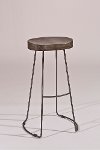 5720-830 Distressed Black Bar Stool - Hobbs