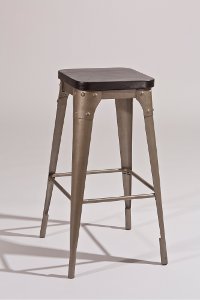 5733-828 Gray/Black Counter Stool - Morris