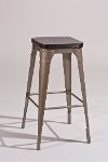 5733-832 Gray/Black Bar Stool - Morris