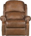 Brown Leather-Match Total Lift Recliner with Heat-1