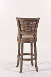 5681-826 Basket-Woven Gold Metallic Silver Counter Stool - Thredson -2