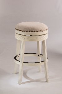5688-830A White Swivel Bar Stool - Tillman