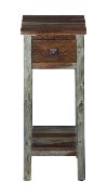 Gray and Brown One Drawer Accent Table - Jadu