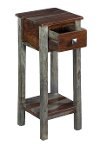 Gray and Brown One Drawer Accent Table - Jadu-3