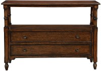 Gressitt Brown Cherry 2 Drawer Bookcase Entry Table