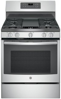 JGB700SEJSS GE 5.0 cu. ft. Gas Range with Non-stick Griddle - Stainless Steel